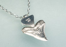 Load image into Gallery viewer, Cobalt Bull Shark Tooth Sea Glass Talisman Necklace
