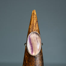 Load image into Gallery viewer, Bezel Set Oval Fluorite Ring
