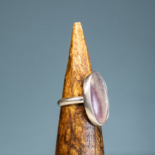 Load image into Gallery viewer, Bezel Set Oval Fluorite Ring
