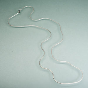 sterling silver foxtail chain made in italy