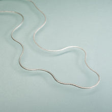 Load image into Gallery viewer, sterling silver foxtail chain made in italy
