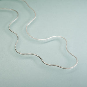 sterling silver foxtail chain made in italy