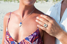 Load image into Gallery viewer, Sea Glass Jaws Ring - Shark Teeth Ring
