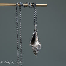 Load image into Gallery viewer, queen conch necklace in oxidized finish by hkm jewelry
