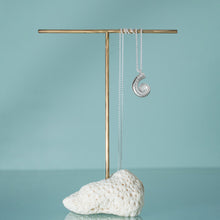 Load image into Gallery viewer, Ram&#39;s Horn Squid Shell Necklace - Silver Spirula Seashell Necklace
