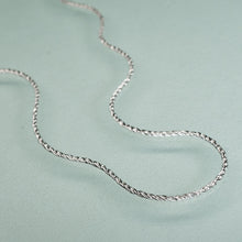 Load image into Gallery viewer, close up sterling silver Reverse Double Rope Chain made in Italy
