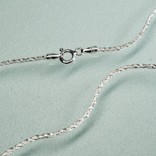 Load image into Gallery viewer, spring ring clasp on sterling silver Reverse Double Rope Chain made in Italy
