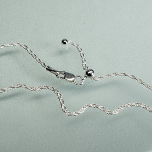 adjustable rope chain in sterling silver made in India