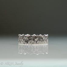 Load image into Gallery viewer, salt marsh ring HKM JEWELRY hammer textured wave ring band 
