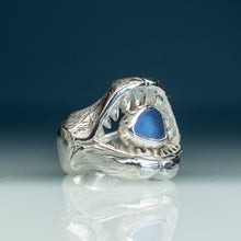 Load image into Gallery viewer, Sea Glass Jaws Ring - Shark Teeth Ring
