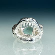 Load image into Gallery viewer, Sea Glass Jaws Ring - Shark Teeth Ring

