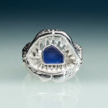 Load image into Gallery viewer, Sea Glass Jaws Ring - Shark Teeth Ring
