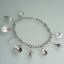 Load image into Gallery viewer, Seashell Charm Bracelet - Sterling Silver
