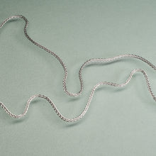 Load image into Gallery viewer, spiga wheat chain in sterling silver made in Italy
