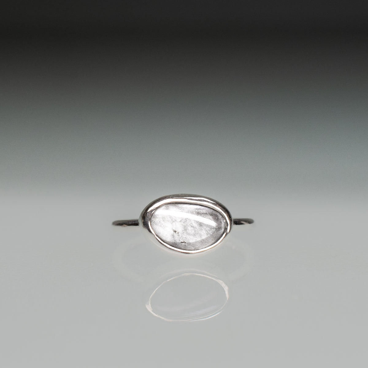 Tumble Polished Cape May Diamond Stacking Ring in Sterling Silver – HKM ...