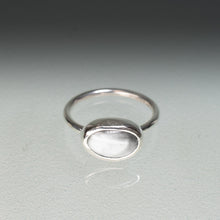 Load image into Gallery viewer, Tumble Polished Cape May Diamond Stacking Ring in Sterling Silver
