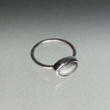 Load image into Gallery viewer, Tumble Polished Cape May Diamond Stacking Ring in Sterling Silver
