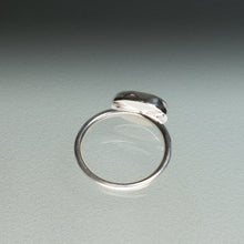 Load image into Gallery viewer, Tumble Polished Cape May Diamond Stacking Ring in Sterling Silver
