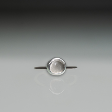 Load image into Gallery viewer, Tumble Polished Cape May Diamond Stacking Ring in Sterling Silver
