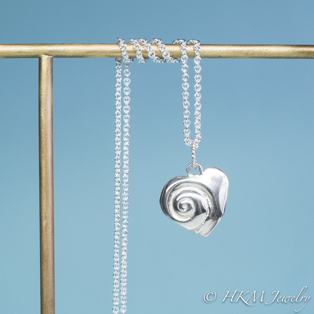 Heart of the Sea moon snail necklace by hkm jewelry