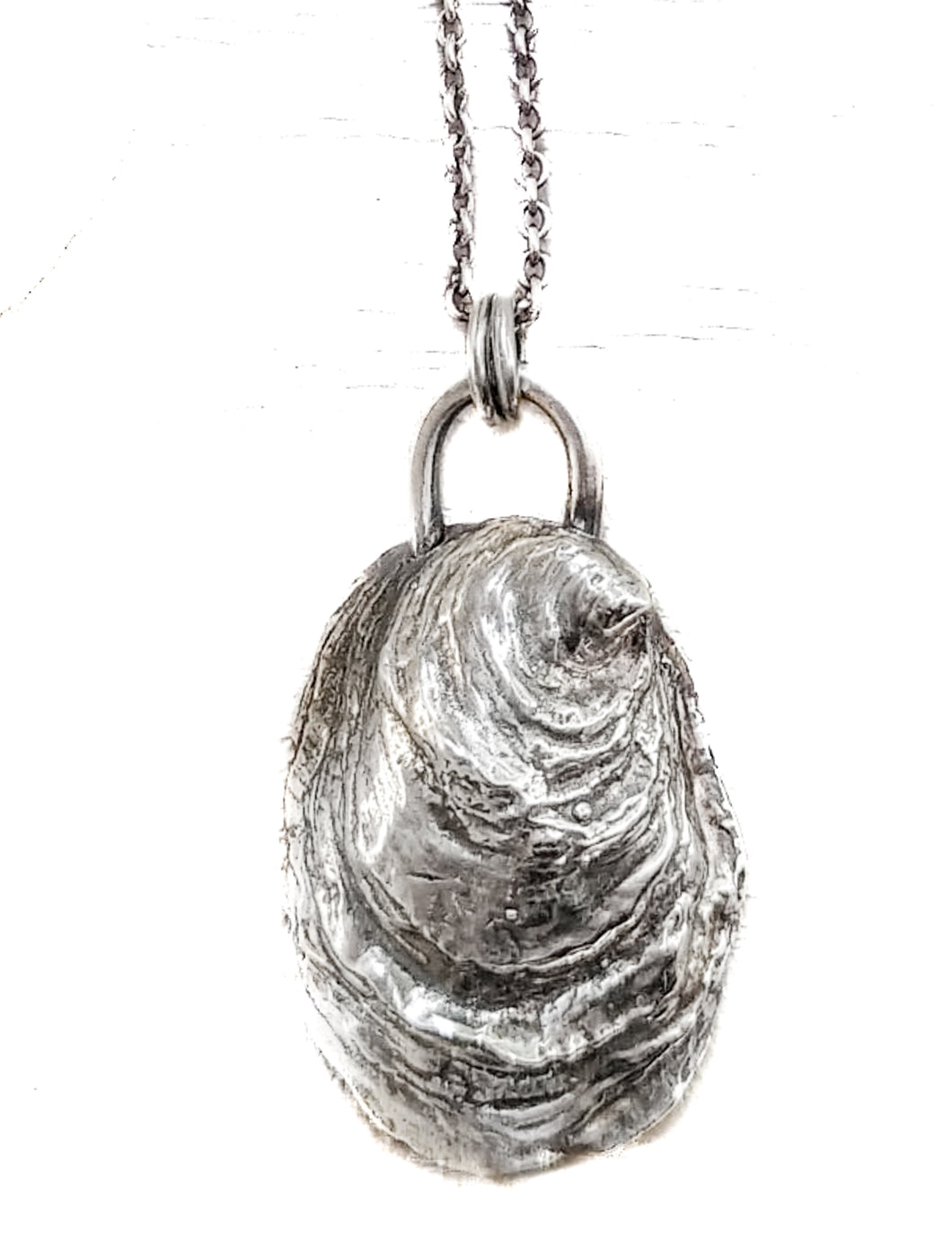 Oyster Seed  Necklace - Solid Cast Shell