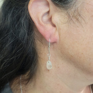 Cape May Diamonds on swivel hook earrings and model by hkm jewelry