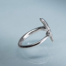 Load image into Gallery viewer, Sea Tail Adjustable Ring - Dolphin Fluke Band
