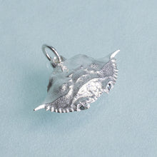 Load image into Gallery viewer, Baby Blue Crab Carapace Necklace - Cast Silver Charm
