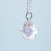 Load image into Gallery viewer, Baby Blue Crab Carapace Necklace - Cast Silver Charm
