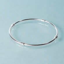 Load image into Gallery viewer, sterling silver Life saver bangle by hkm jewelry 

