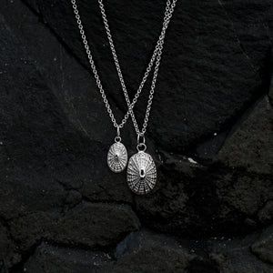limpet shell necklaces cast in silver by hkm jewelry