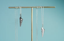 Load image into Gallery viewer, Silver Turret Shell Necklace - Cast Seashell Charm
