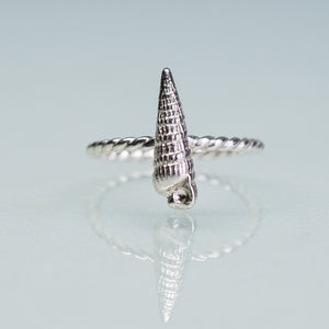 Cast Silver Seashell Ring - Choose Your Shell
