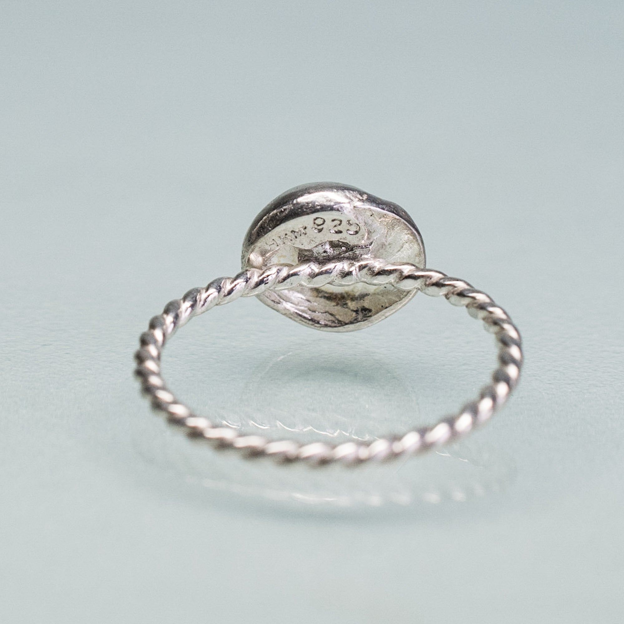 Silver Scallop Shell Ring - Cast Seashell Split Shank Band – HKM Jewelry