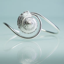 Load image into Gallery viewer, Whelk Wave cuff custom made by hali maclaren of hkm jewelry
